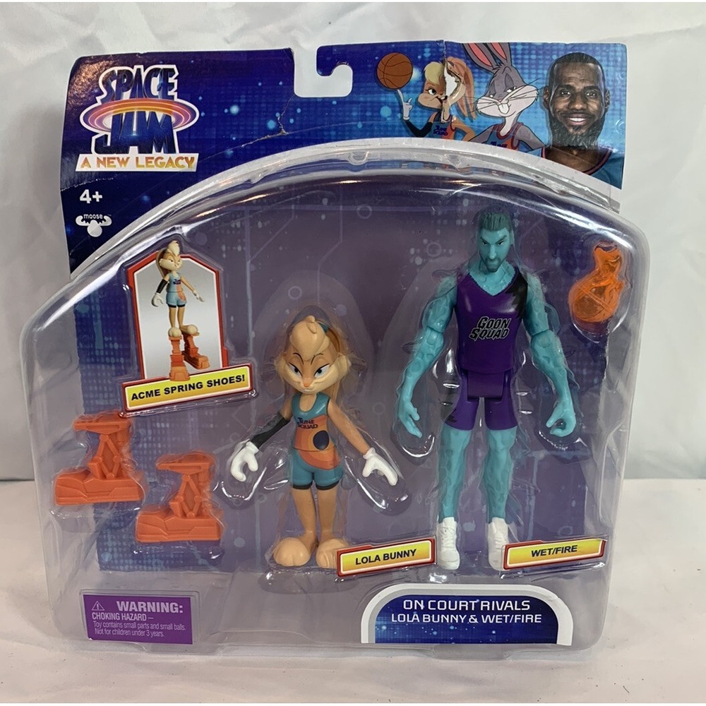 SPACE JAM: A New Legacy - On Court Rivals Lola Bunny & Wet/Fire 5" Figure‎ 🔥🔥